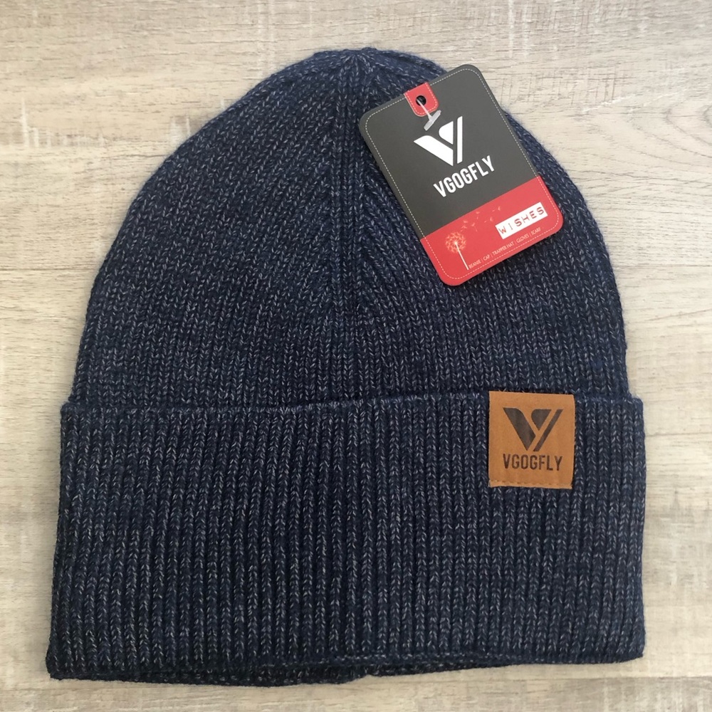 NWT Men’s Vgofly navy blue beanie hat for winter